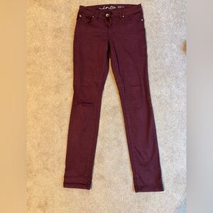 INC International Concepts Maroon Jeans
